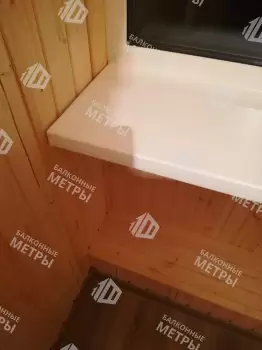 Остекление и отделка балкона Сапожок