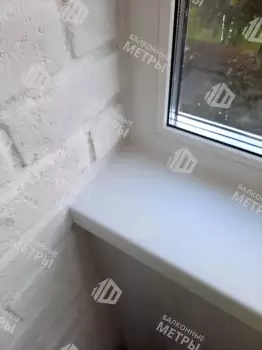 Отделка и остекление Г-образного балкона